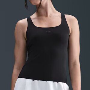 New Nike Form Stealth Evaporation Tank Top Black Square Neck Athletic Sz M & L